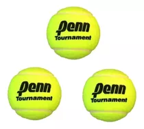 Pelota De Tenis Penn Tournament X3 Suelta Padel Polvo Cemento All Court