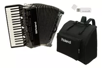 Roland V-accordion Fr-4x Bk Black Keyboard Type W/soft Case