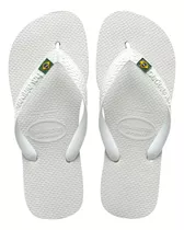 Chinelo Havaianas Brasil Brancas