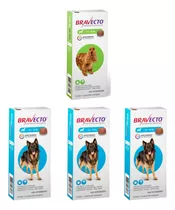 01 Bravecto Cães 10 20kg 500mg E 03 Bravecto 20 40kg 1000mg