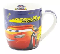 Taza De Cerámica Cars Rayo Mcqueen Disney Autos