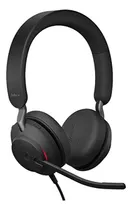 Jabra Evolve2 40 Ms Wired Headphones, Usb-c, Stereo, Black -