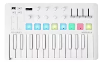 Teclado Controlador Midi Arturia Minilab 3 Alpine White De 25 Teclas