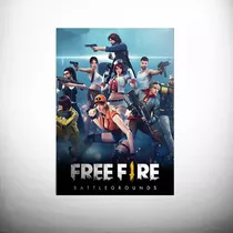 Poster Fotográfico Adesivo Jogo Garena Free Fire