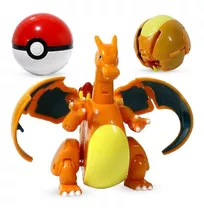 Pokebola 7cm Na Caixa Com Charizard Articulado 11 Cm B60c