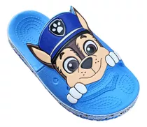 Chinelo Infantil Slide Papete Confortável Patrulha Canina 