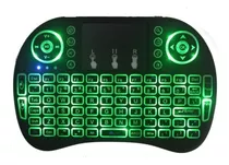 Mini Teclado Controle Sem Fio Para Tv Smart Luz Led Touchpad