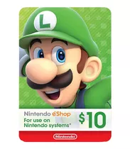 Tarjeta Nintendo Eshop $10 Usa - Entrega Inmediata