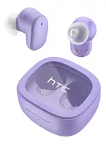 Audífonos Gamer Inalámbricos Htc True Wireless Earbuds 9+ Bda9 Violeta Con Luz Led