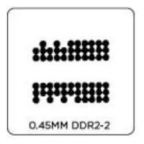 Stencil Ddr2-2 Reballing Bga Calor Direto Memoria