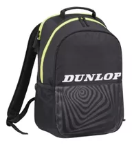 Mochila Dunlop Sx Club Deportiva Porta Raquetas Urbana Color Black/yellow