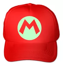 Gorra Mario Bros M Brillan En La Oscuridad