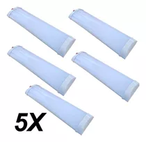 5x Luminárias Asx  72 Led 12w - Bivolt - 6000 Lummens