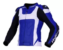 Campera Cuero Faster Body Azul Proteccion Proskin Oficial