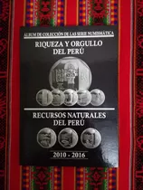 Álbum Para Monedas De Colección Riqueza Y Orgullo Del Perú