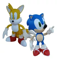 Bonecos Grandes 25cm - Sonic E Tails Collection Original