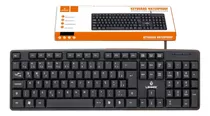 Teclado Usb Preto Com Fio Pc Notebook Multimidia Barato