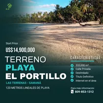 Terreno De 333,000m2 En La Playa El Portillo - Las Terrenas
