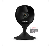 Câmera Segurança Imx Black Wifi Fullhd Intelbras Cartão 32gb