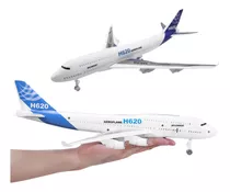 Avião Miniatura Brinquedo Fricção, Acende Luzes, Modelo H620