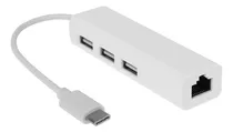 Cabo De Hub Do Adaptador Lan Usb 3.1 C Para Usb Rj45 Etherne