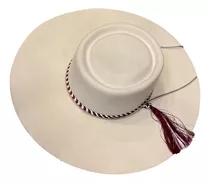 Sombrero De Huaso - Paño Color Hueso - Corralero Sastrería-.