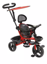 Triciclo Infantil Reforzado Manija Direccional Fit Color Rojo