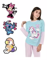 Pijama Nena Invierno Personajes Unicornio Stitch Scam Lady