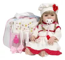 Bebê Tipo Reborn Menina Princesa Kit Itens Bolsa Maternidade