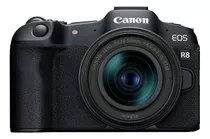 Cámara Canon Eos R8 Con Lente Rf 24-50mm F/4.5-6.3 Is Stm Color Negro