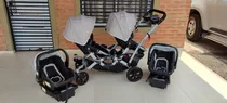 Coche Duo Rider Mellizos+2 Bases+2 Huevitos Excelente Estado