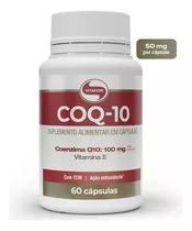 Coenzima Q10 - 60 Cap (100mg P/ Porção) - Vitafor Sabor Sem Sabor