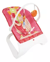 Cadeira Cadeirinha Bebê Descanso Musical Vibratória Rosa