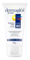 Protector Solar Dermaglós Fps 80 Fps 80 En Crema De 90 G