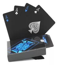 Baralho Black A Prova D'agua Baralho Preto Poker Mágica