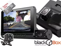 Câmera Veicular Black Box Gpx - 3 Câmeras Taxi/uber + 64gb