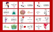 Kit Imprimible Sublimación Tazones San Valentín Día Del Amor