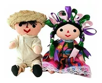 Muñecas De Pareja De Trapo Tradicional Mexicana - 7 Thxjl