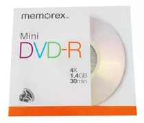 Disco Mini Dvd -r Memorex 4x 1,4gb 30m + Caja