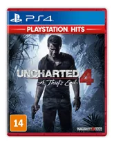 Jogo Uncharted 4 A Thief's End Ps4 Físico Nacional Lacrado