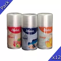 Aromatizador Aerosol Ambar Pack Por 12 Unidades