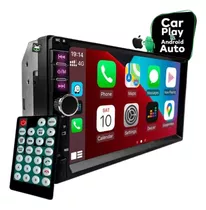 Central Multimídia Universal Espelhamento Android Carplay Bt Cor Preto