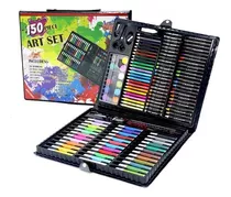 Set De Arte 150 Piezas Marcadores Colores Crayones + Maleta