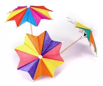 580 Paraguas De Papel De Colores, Púas Para Cócteles, [u]