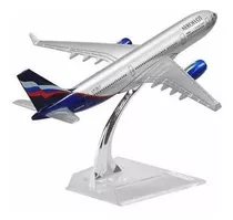 Miniatura Avião Airbus A330 Aeroflot Russia Airlines Metal