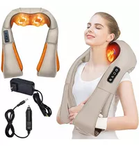 Masajeador Shiatsu De Cuello Portátil Con 8 Cabezales De Masaje Integrados Masajeador De Hombros Cuello Eléctrico 3 Niveles De Velocidad Dirección Ajustable Relajación Con Calor En Oficina Casa,neck M