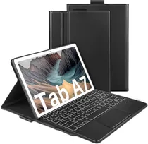 Capa Book Teclado Touchpad Luz Para Galaxy Tab A7 T500 T505