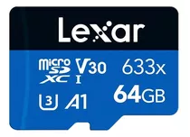 Cartão De Memória Lexar  Micro Sd 64gb -envio Flex Mesmo Dia