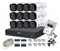 Cctv Kit Dahua Pro 4k 8mp Dvr 16ch  + 12 Cam + 2t Tienda9cl 