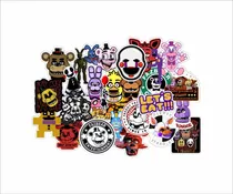 25xadesivos Fnaf Freddy Bonnie Chica Foxy Stickers+brinde